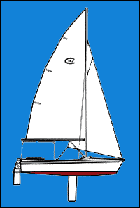 Capri 14.2 Mainsail, White
