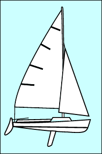 O'Day Daysailor Mainsail, White