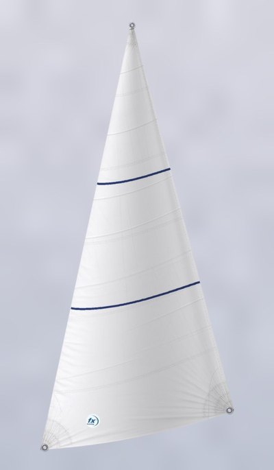 O'Day Javelin Jib, White: white Dacron, cross-cut panels O'Day Javelin Jib, White: white Dacron, cross-cut panels