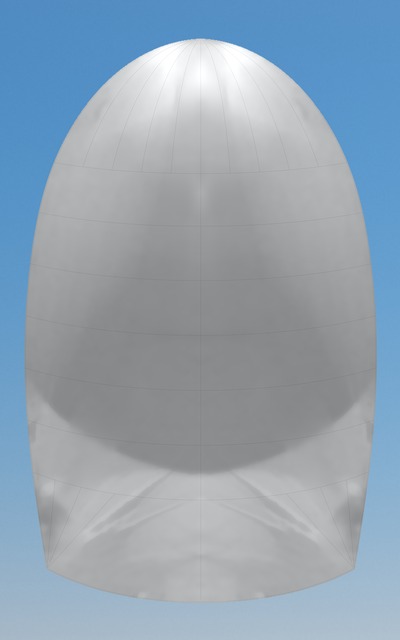 Tri-Radial Spinnaker Fits Hobie Cat 21SE , White
