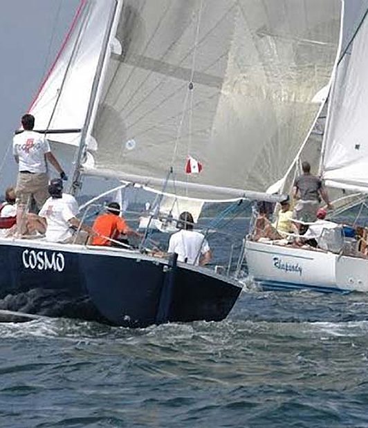 Racing with new sails