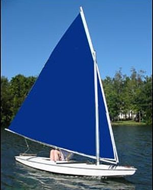 Royal blue Sunfish sail