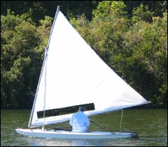 white sunfish sails with windows photo